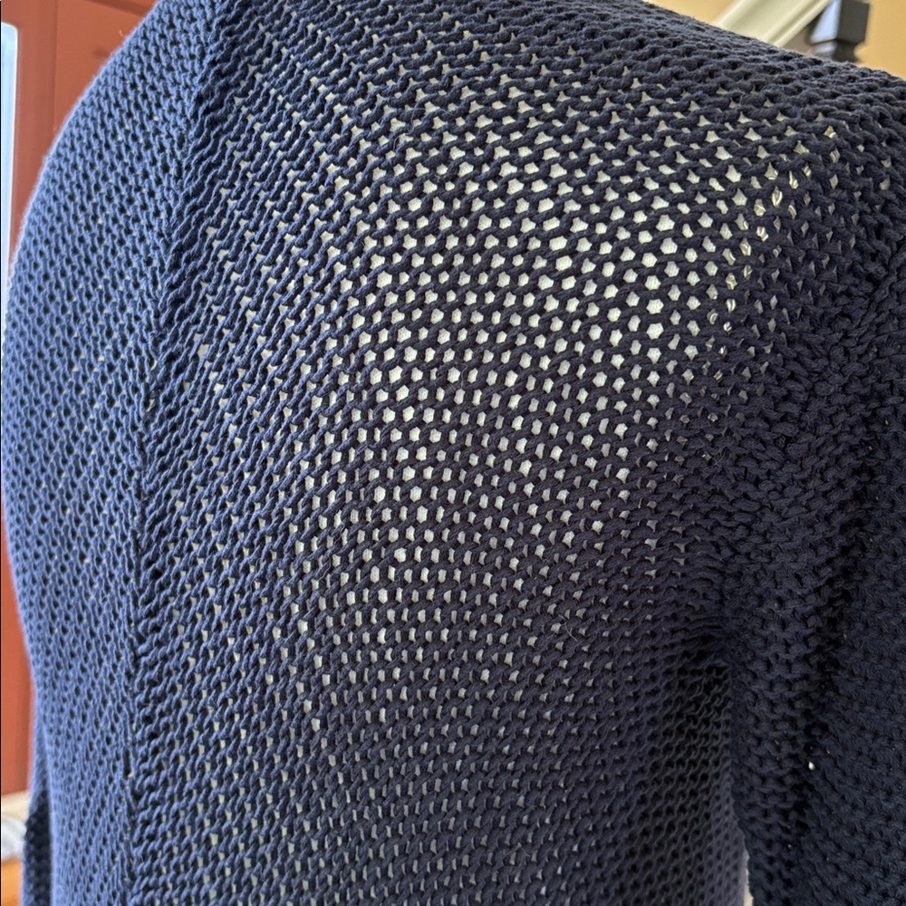 Old Navy Navy Blue Open-Front Knit Cardigan Size Small - Picture 5 of 8